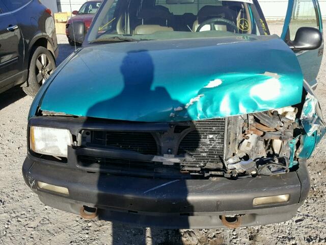 1GNDT13W8S2168899 - 1995 CHEVROLET BLAZER GREEN photo 7