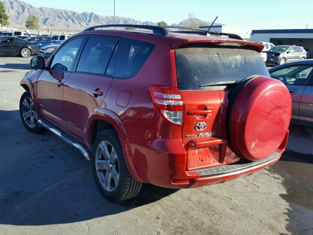 JTMWF4DV5A5027270 - 2010 TOYOTA RAV4 SPORT RED photo 3