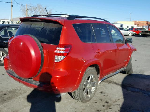 JTMWF4DV5A5027270 - 2010 TOYOTA RAV4 SPORT RED photo 4