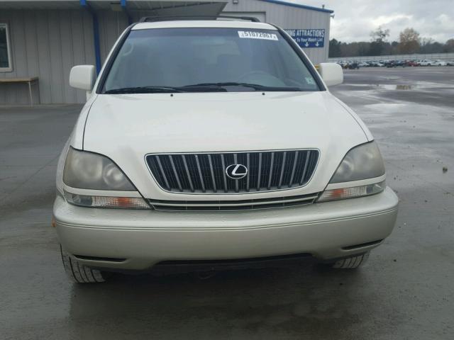 JT6GF10U8Y0047303 - 2000 LEXUS RX 300 WHITE photo 9