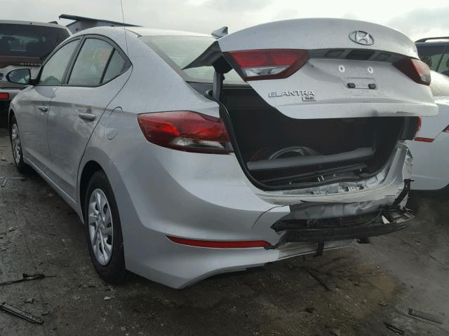 5NPD74LF9HH194174 - 2017 HYUNDAI ELANTRA SE SILVER photo 3