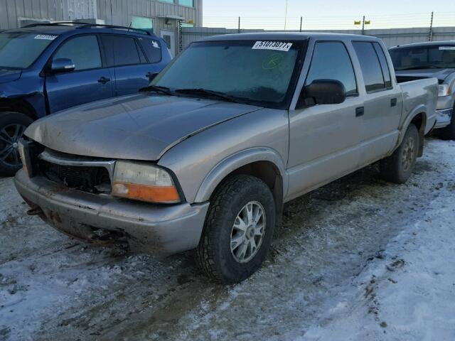 1GTDT13W52K114534 - 2002 GMC SONOMA TAN photo 2