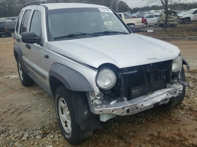 1J4GL48K96W283386 - 2006 JEEP LIBERTY SP SILVER photo 1