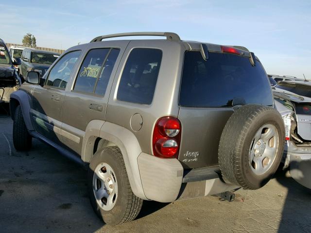 1J4GL48K66W253231 - 2006 JEEP LIBERTY SP TAN photo 3