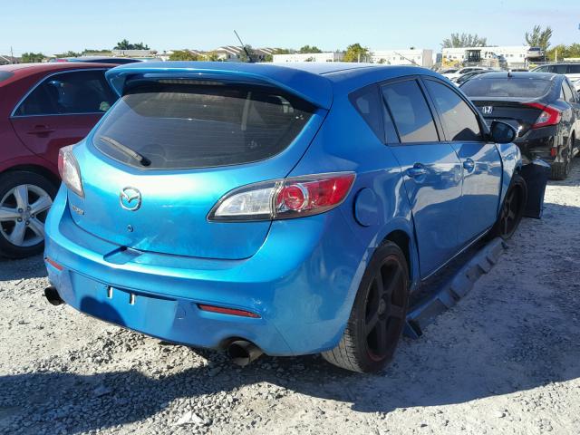 JM1BL1H39A1350386 - 2010 MAZDA SPEED 3 BLUE photo 4