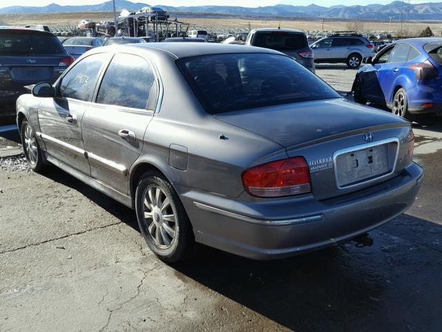 KMHWF35H43A844075 - 2003 HYUNDAI SONATA GLS SILVER photo 3