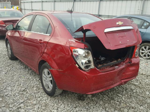 1G1JC5SH1F4104616 - 2015 CHEVROLET SONIC LT RED photo 3