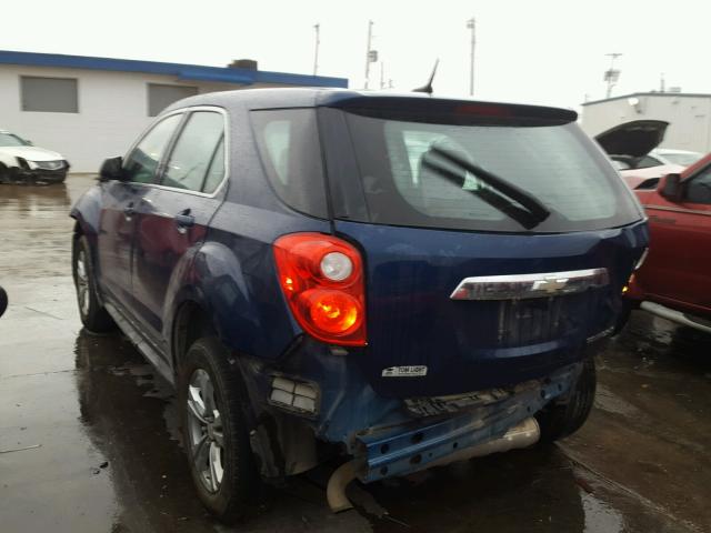 2CNALBEW5A6412424 - 2010 CHEVROLET EQUINOX LS BLUE photo 3