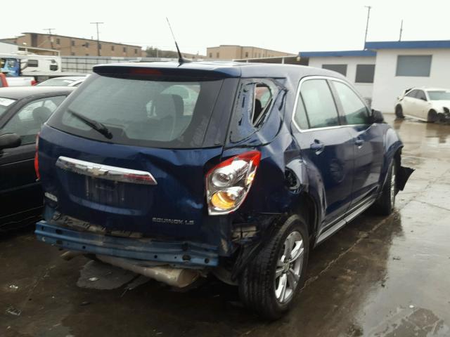 2CNALBEW5A6412424 - 2010 CHEVROLET EQUINOX LS BLUE photo 4