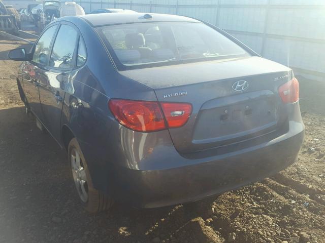 KMHDU46D88U524293 - 2008 HYUNDAI ELANTRA GL GRAY photo 3