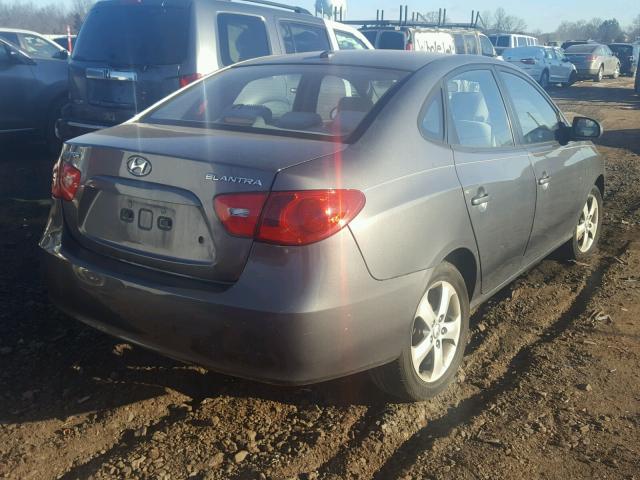 KMHDU46D88U524293 - 2008 HYUNDAI ELANTRA GL GRAY photo 4