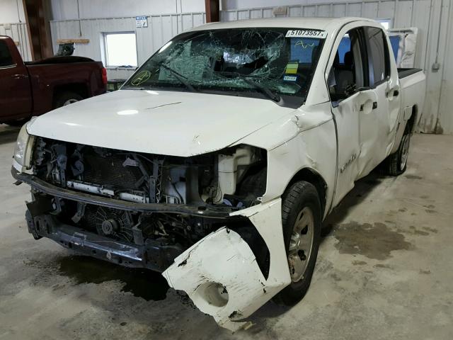 1N6BA07A36N542058 - 2006 NISSAN TITAN XE WHITE photo 2