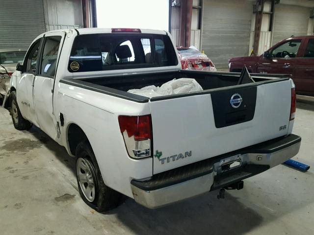 1N6BA07A36N542058 - 2006 NISSAN TITAN XE WHITE photo 3