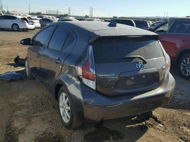 JTDKDTB32F1089577 - 2015 TOYOTA PRIUS C GRAY photo 3