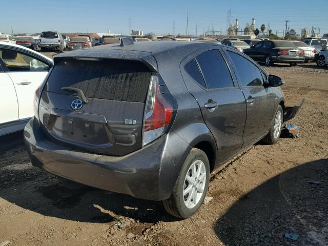 JTDKDTB32F1089577 - 2015 TOYOTA PRIUS C GRAY photo 4