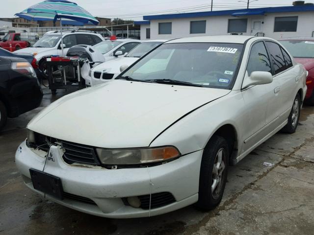 4A3AA46G22E093362 - 2002 MITSUBISHI GALANT ES WHITE photo 2