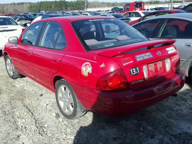 3N1CB51A26L463543 - 2006 NISSAN SENTRA 1.8 RED photo 3