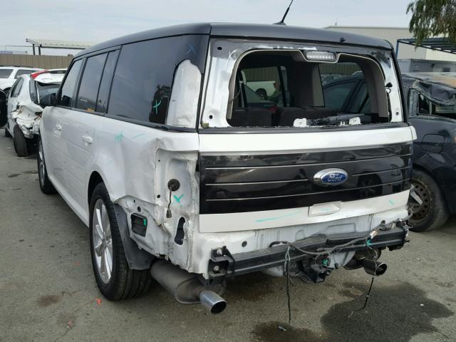 2FMHK6DT5CBD18926 - 2012 FORD FLEX LIMIT WHITE photo 3