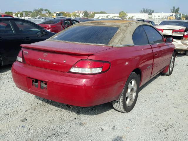 2T1CF22P5YC262051 - 2000 TOYOTA CAMRY SOLA RED photo 4