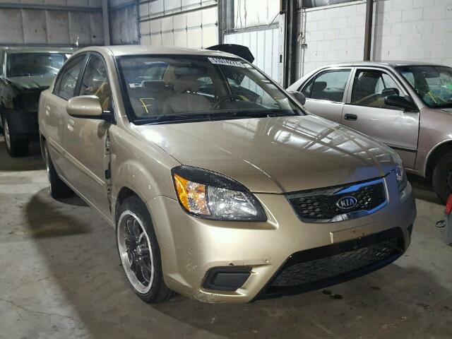 KNADH4A33B6748278 - 2011 KIA RIO BASE GOLD photo 1