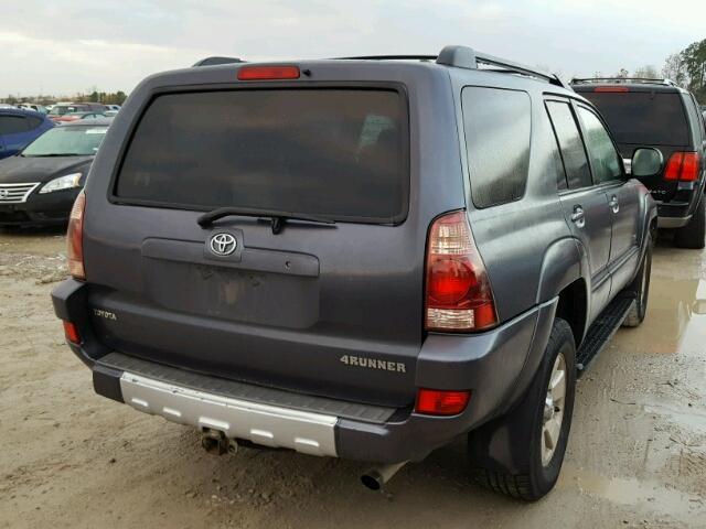 JTEZU14R840020850 - 2004 TOYOTA 4RUNNER SR GRAY photo 4