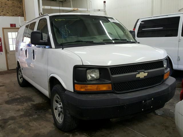 1GCSGAFXXB1119542 - 2011 CHEVROLET EXPRESS G1 WHITE photo 1