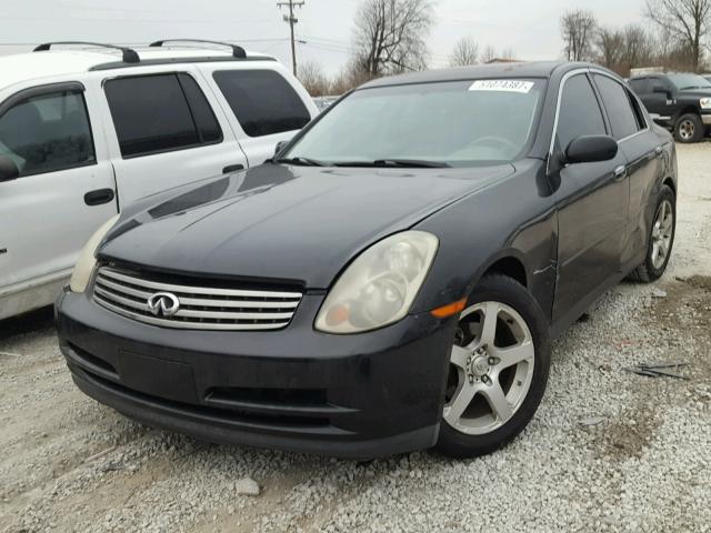 JNKCV51E63M012669 - 2003 INFINITI G35 BLACK photo 2