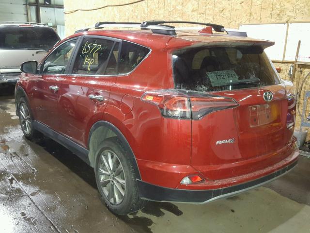 2T3DFREV6HW617385 - 2017 TOYOTA RAV4 LIMIT RED photo 3
