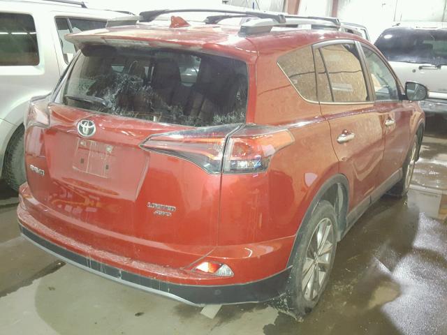 2T3DFREV6HW617385 - 2017 TOYOTA RAV4 LIMIT RED photo 4