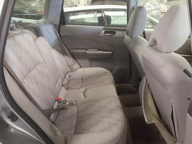 JF2SH63699H743373 - 2009 SUBARU FORESTER 2 SILVER photo 6