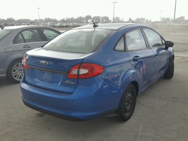 3FADP4AJ1BM144481 - 2011 FORD FIESTA S BLUE photo 4