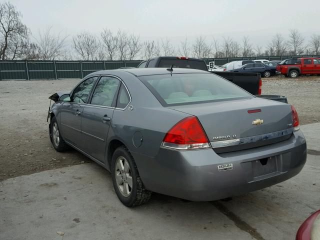 2G1WT58K089173306 - 2008 CHEVROLET IMPALA LT GRAY photo 3