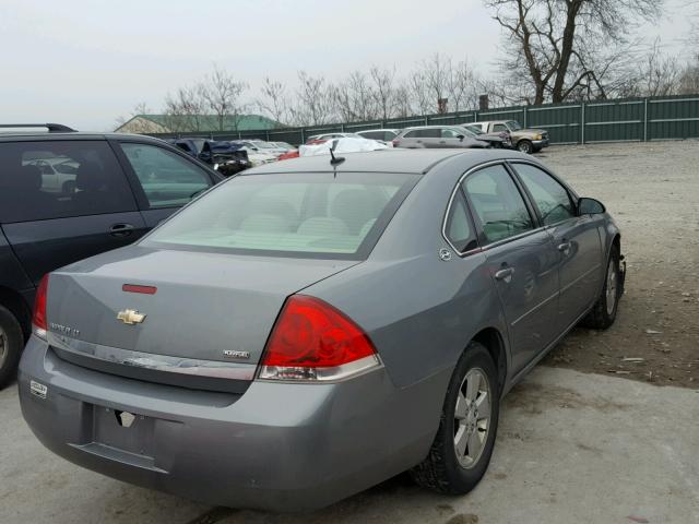 2G1WT58K089173306 - 2008 CHEVROLET IMPALA LT GRAY photo 4