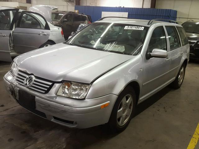 WVWSP61J82W424413 - 2002 VOLKSWAGEN JETTA GLS SILVER photo 2