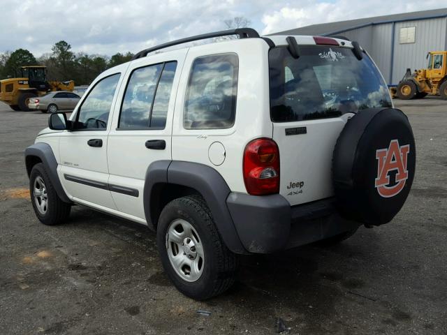 1J4GL48K23W618533 - 2003 JEEP LIBERTY SP WHITE photo 3