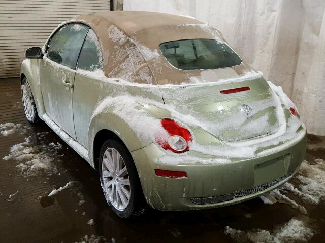 3VWRG31Y88M401438 - 2008 VOLKSWAGEN NEW BEETLE 绿色 照片 3