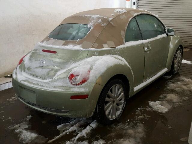 3VWRG31Y88M401438 - 2008 VOLKSWAGEN NEW BEETLE GREEN photo 4