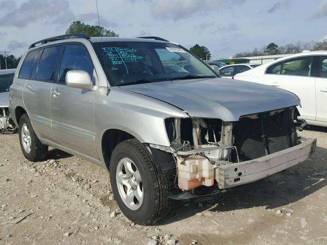 JTEGD21A730071346 - 2003 TOYOTA HIGHLANDER SILVER photo 1