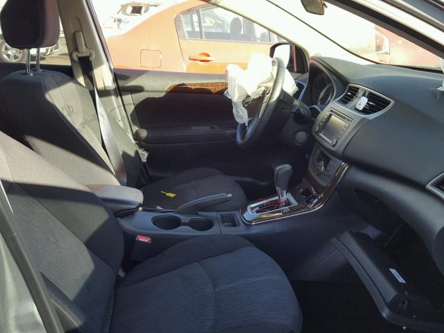 3N1AB7AP3EL646018 - 2014 NISSAN SENTRA S GRAY photo 5