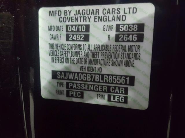 SAJWA0GB7BLR85561 - 2011 JAGUAR XF PREMIUM BLACK photo 10