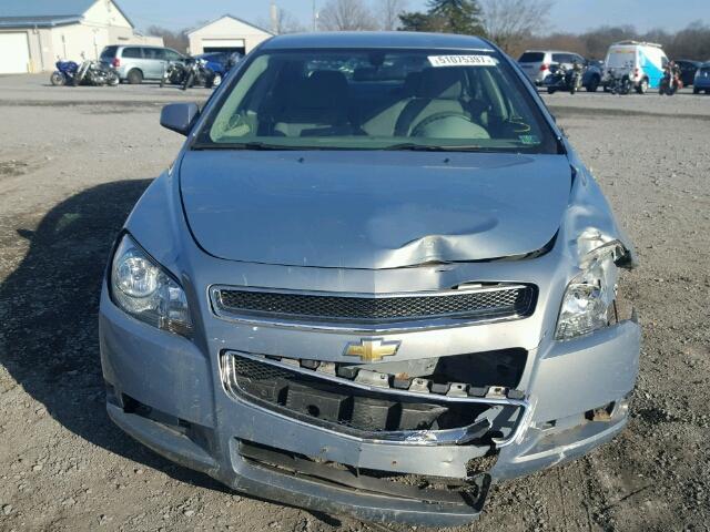 1G1ZH57B394201037 - 2009 CHEVROLET MALIBU 1LT BLUE photo 9