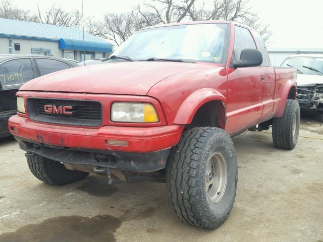 1GTCT19W7TK505253 - 1996 GMC SONOMA RED photo 2