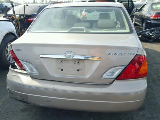 4T1BF28B7YU049351 - 2000 TOYOTA AVALON XL TAN photo 10