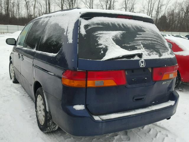 5FNRL18553B141883 - 2003 HONDA ODYSSEY LX BLUE photo 3