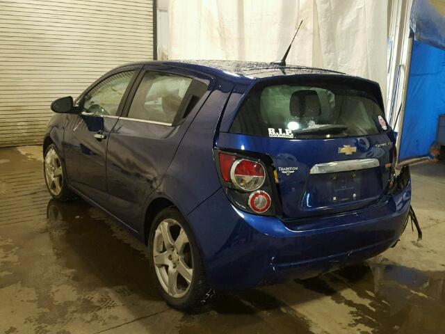 1G1JE6SB5E4177577 - 2014 CHEVROLET SONIC LTZ BLUE photo 3