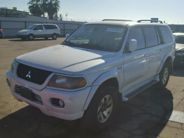 JA4LS41R02J056636 - 2002 MITSUBISHI MONTERO SP WHITE photo 2