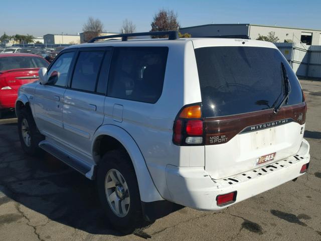 JA4LS41R02J056636 - 2002 MITSUBISHI MONTERO SP WHITE photo 3