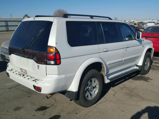 JA4LS41R02J056636 - 2002 MITSUBISHI MONTERO SP WHITE photo 4