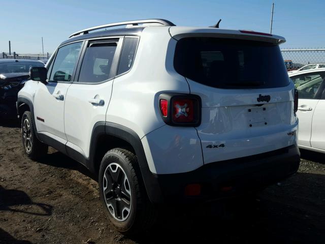 ZACCJBCT1GPD68297 - 2016 JEEP RENEGADE T WHITE photo 3