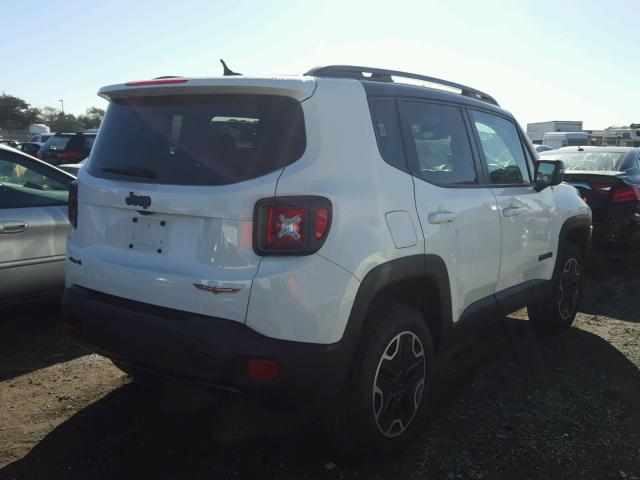 ZACCJBCT1GPD68297 - 2016 JEEP RENEGADE T WHITE photo 4